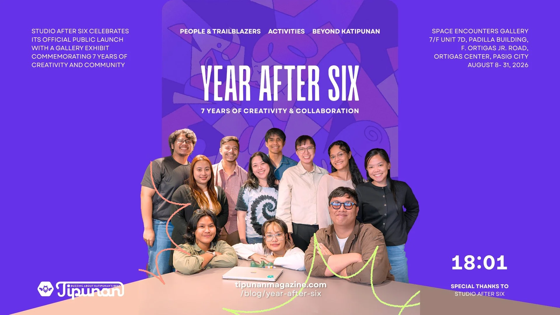 Year After Six: An Art Gallery Exhibit Celebrating 7 Years of Creation and Collaboration