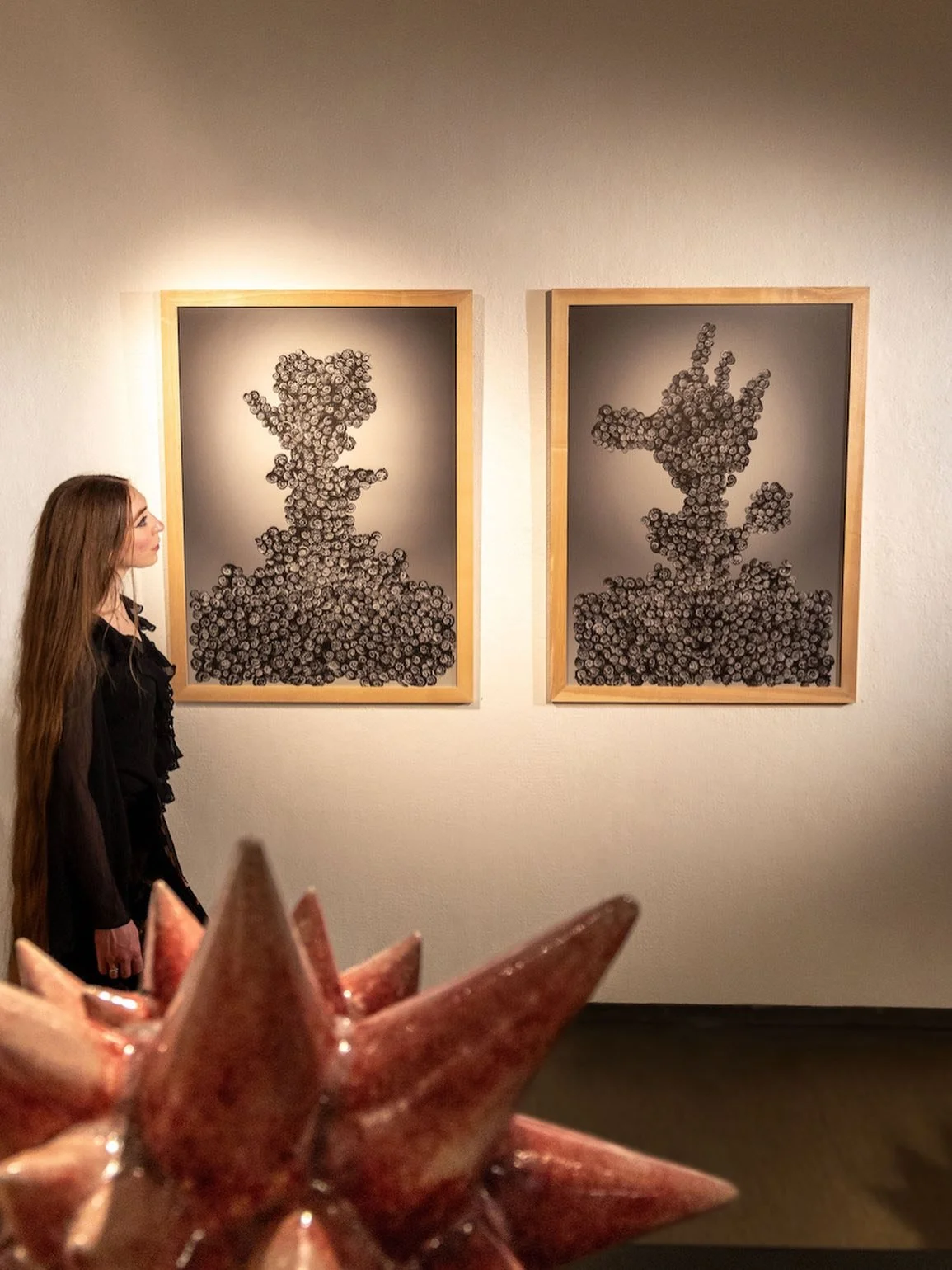 My first solo exhibition, UTOPIA, offered an opportunity to observe the dialogue between my current, predominantly three-dimensional work and the two-dimensional pieces I made before receiving formal training in art. Through this process, I realised 