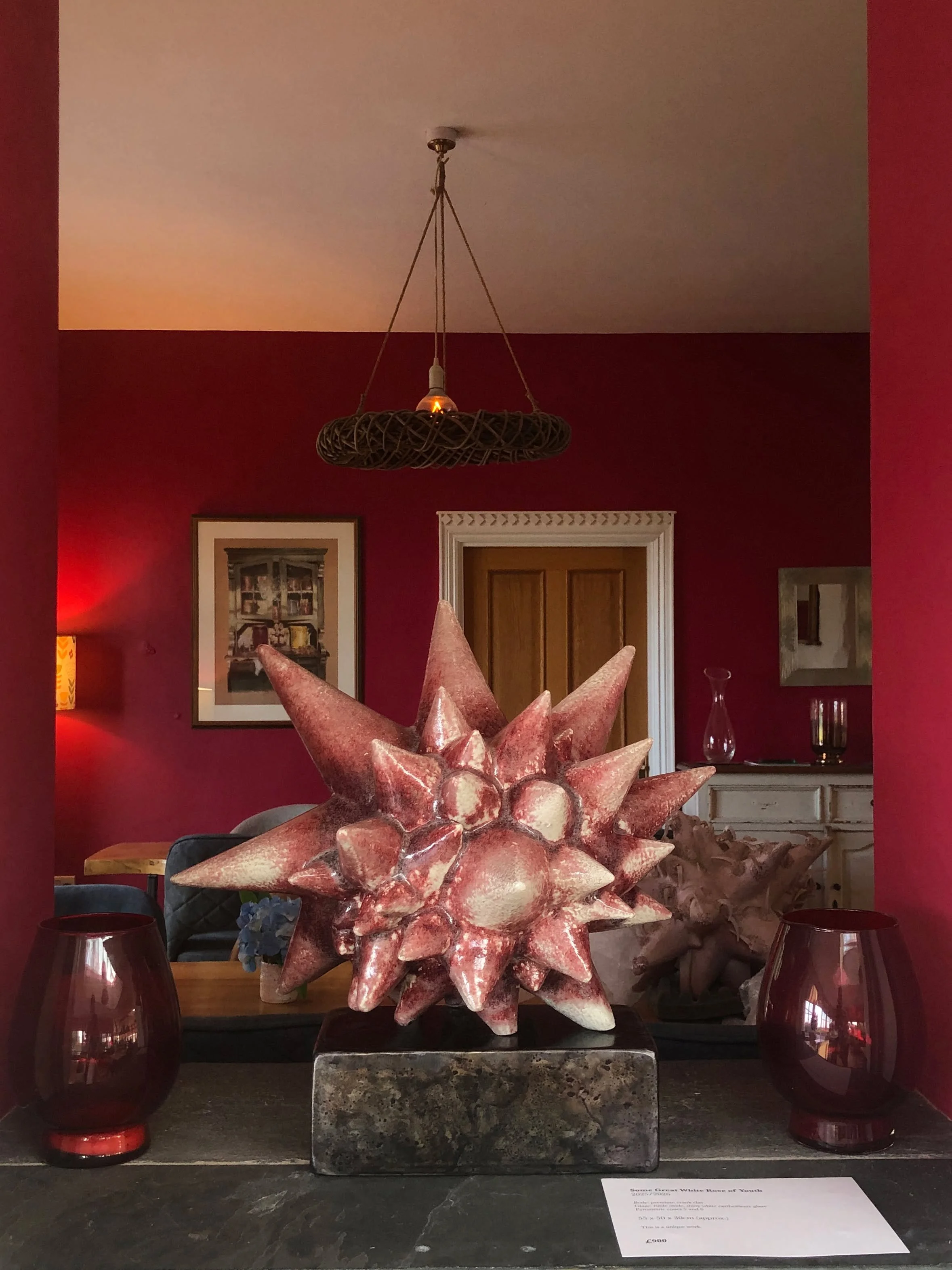 Last week I had the pleasure of installing three of my sculptures at the beautiful @trefloyne Manor &ndash; hotel, restaurant, spa and golf course &ndash; just outside Tenby. Flardfull, a piece I made a year ago, looks as though it was created especi