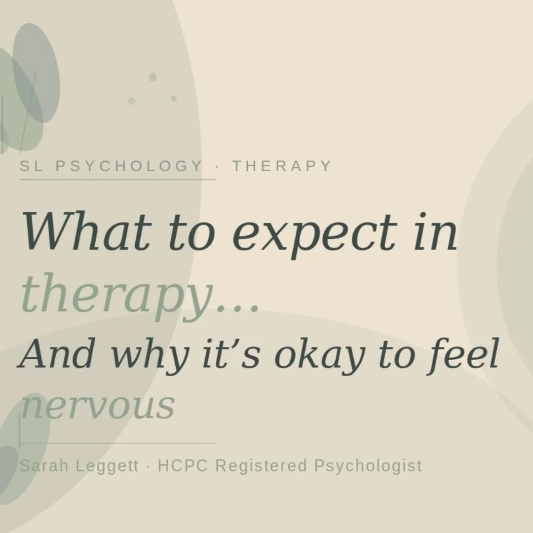 What to expect in therapy… And why it's okay to feel nervous