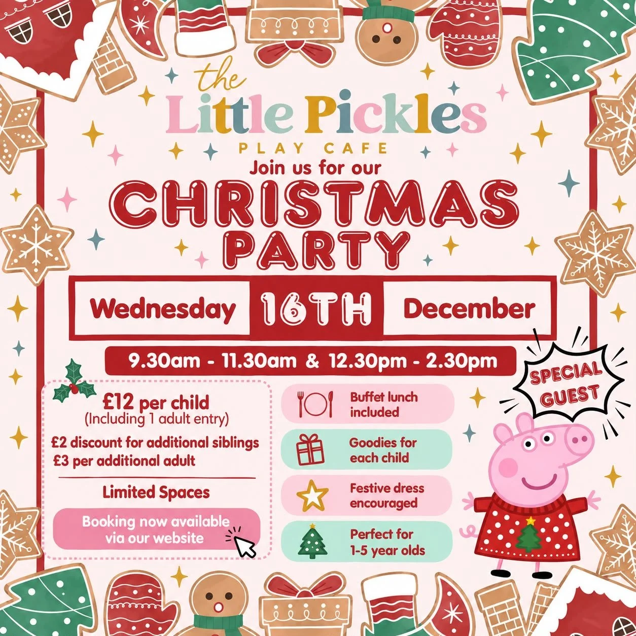 Christmas Party - Session 1 - 9:30am – 11:30am