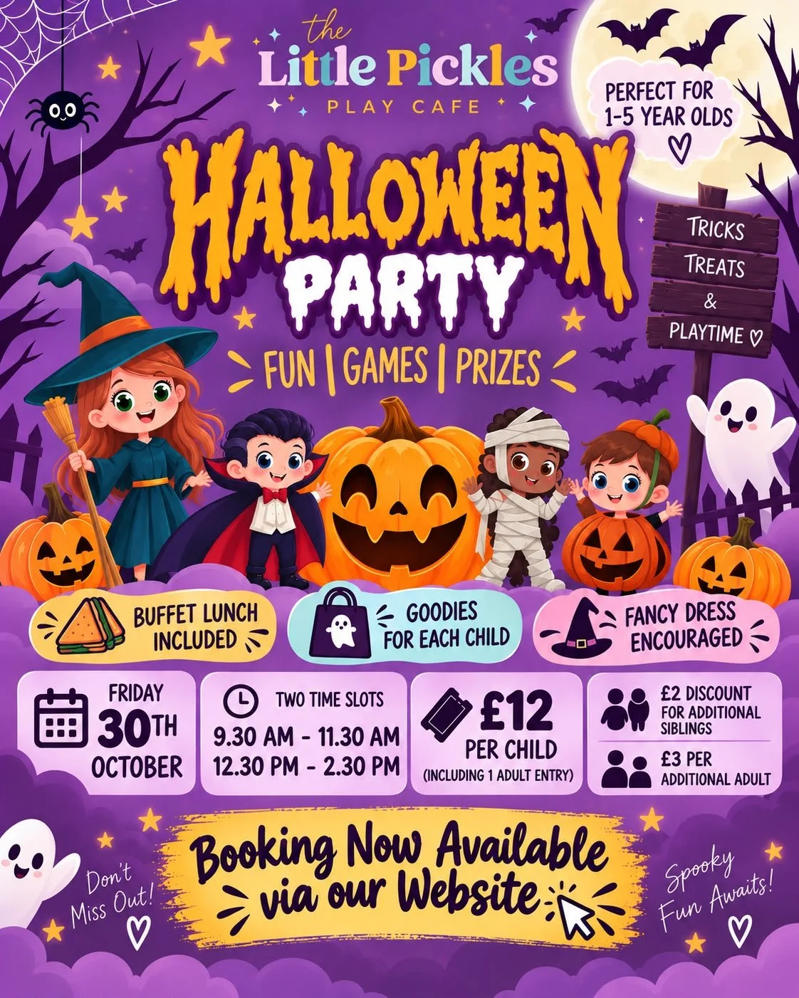 Halloween Party - Session 1 - 9:30am – 11:30am