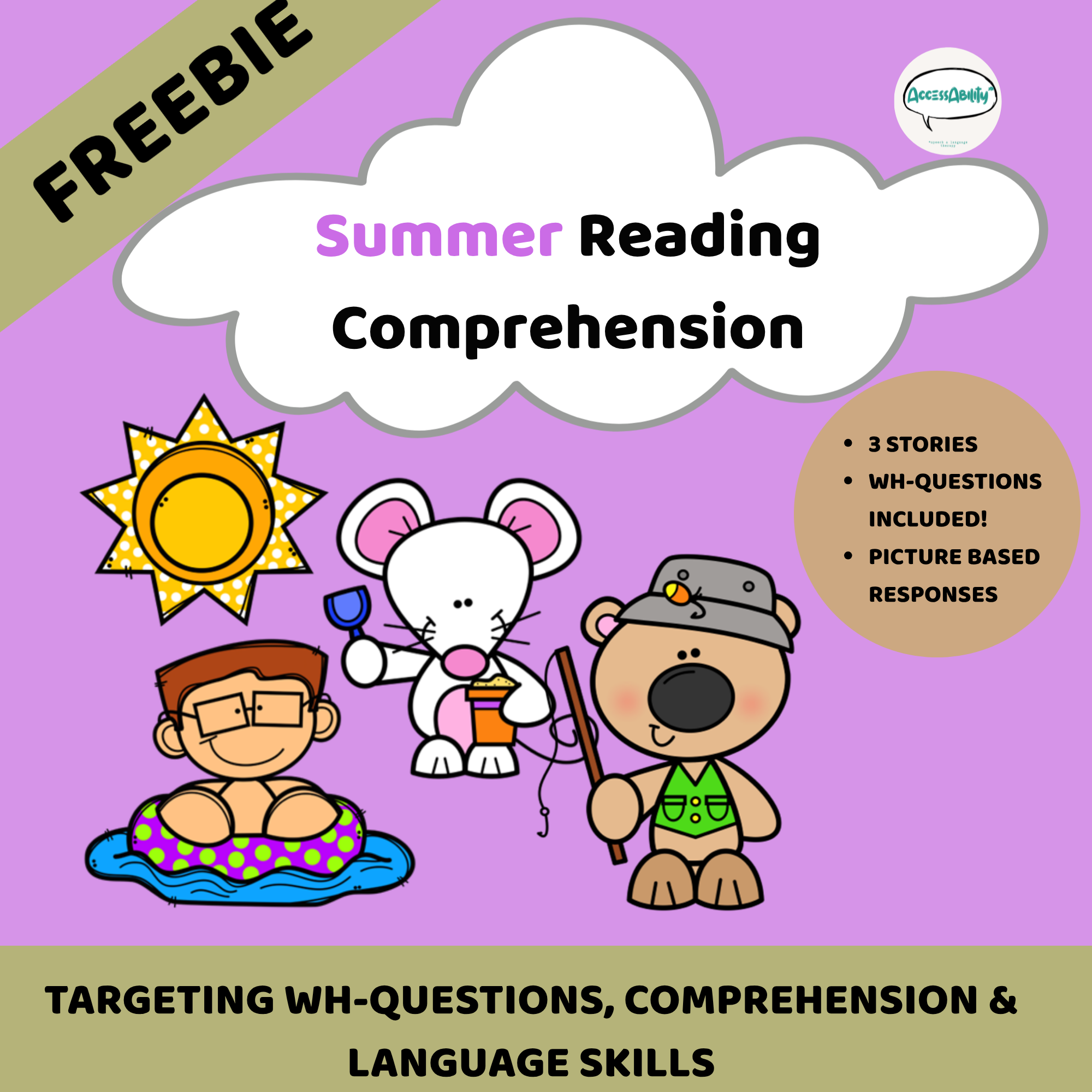 Summer Reading Comprehension - FREEBIE