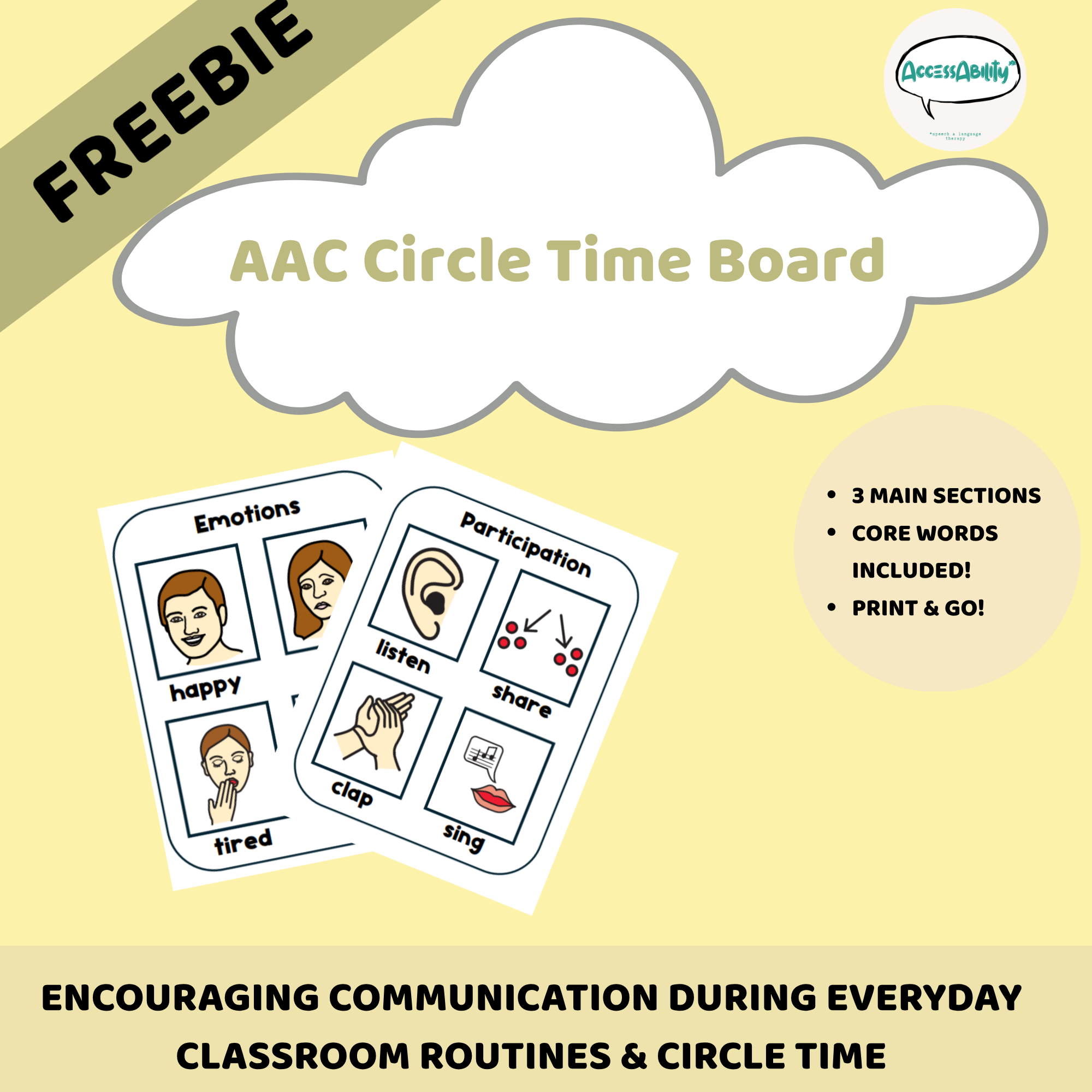 AAC Circle Time Board