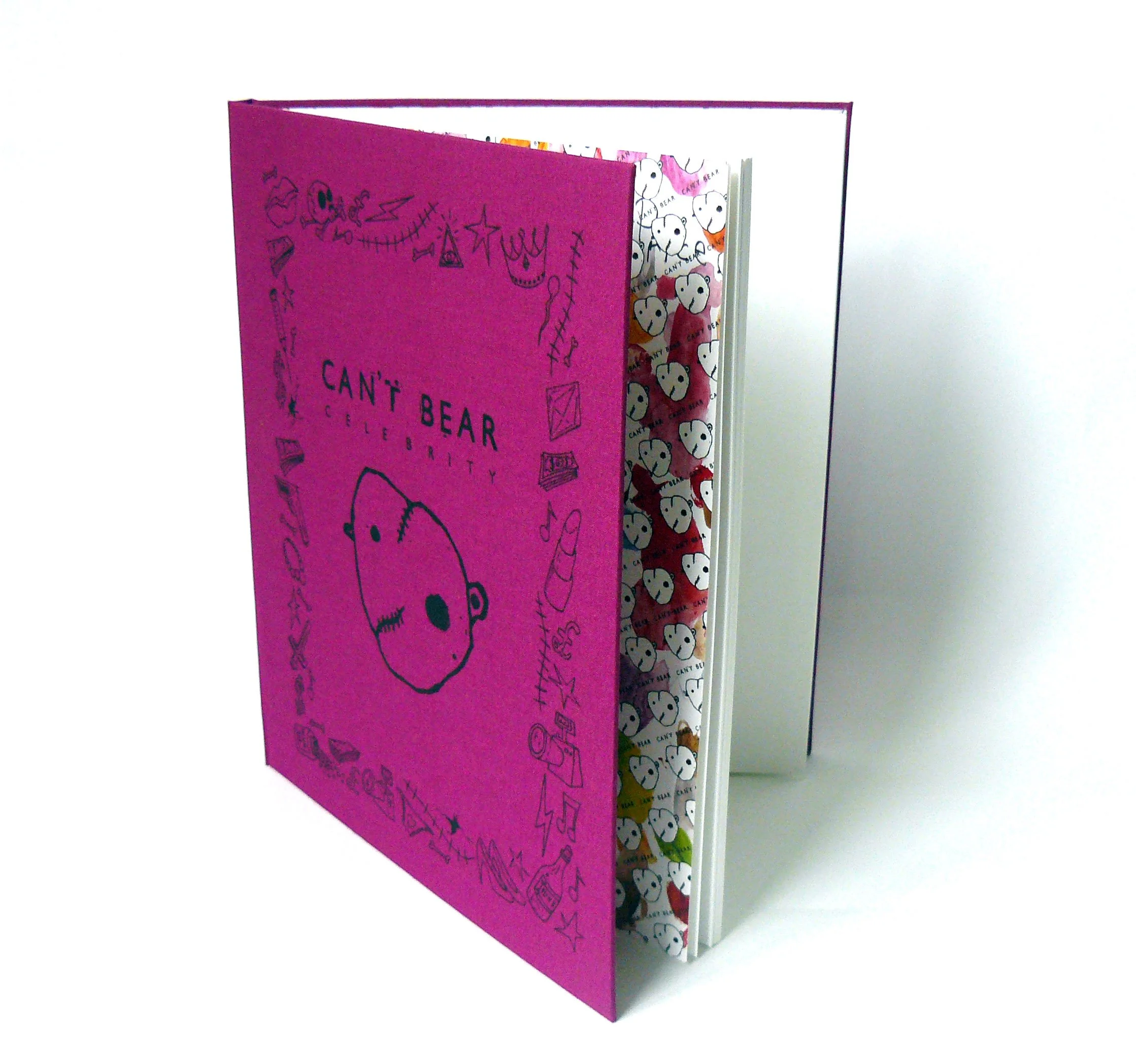 Can't Bear Celebrity - second edition of 100 copies, hand-bound hardback with screen printed cover (2016)