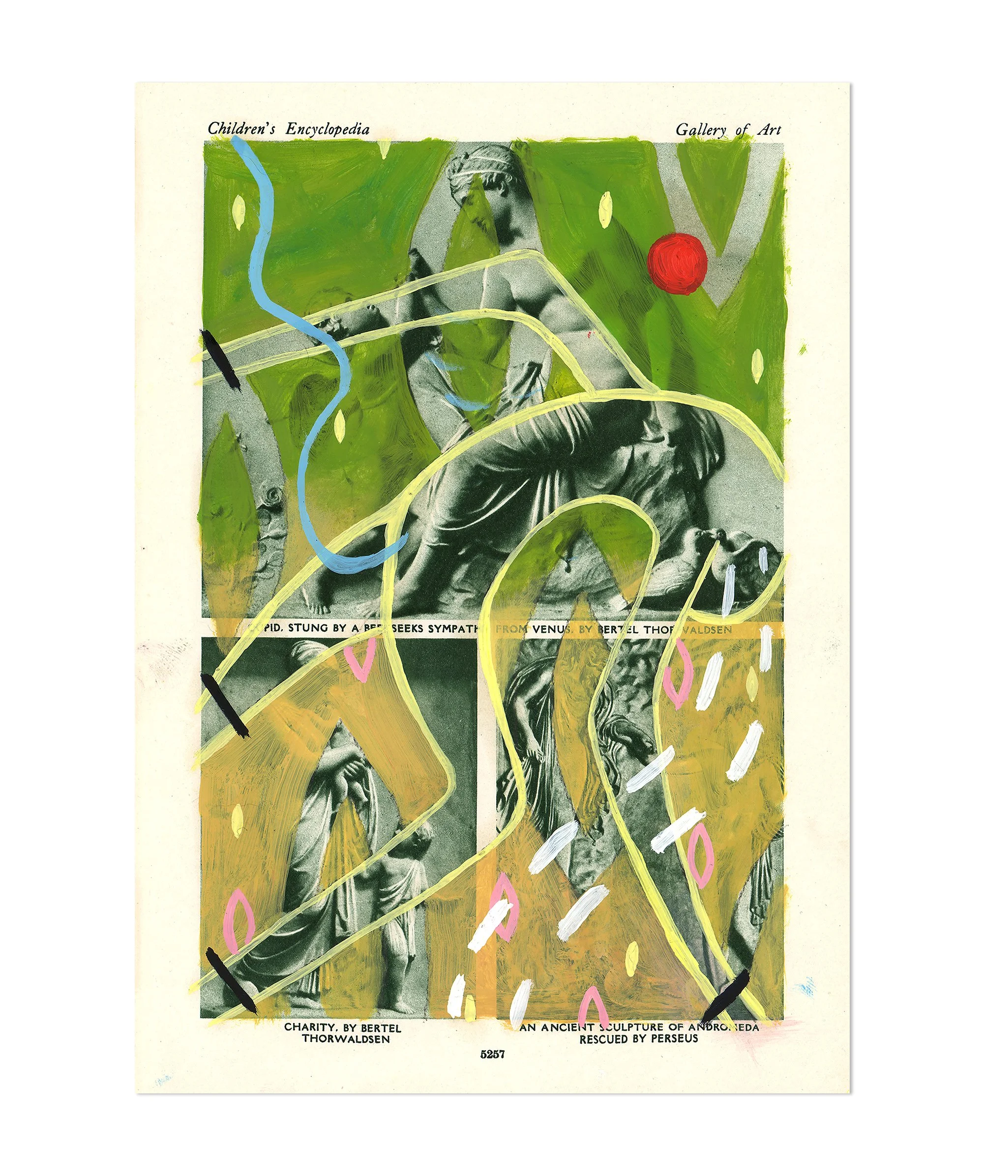'Sympathy For Venus', 24 x 17cm, Oil on Paper Ephemera, (2023)