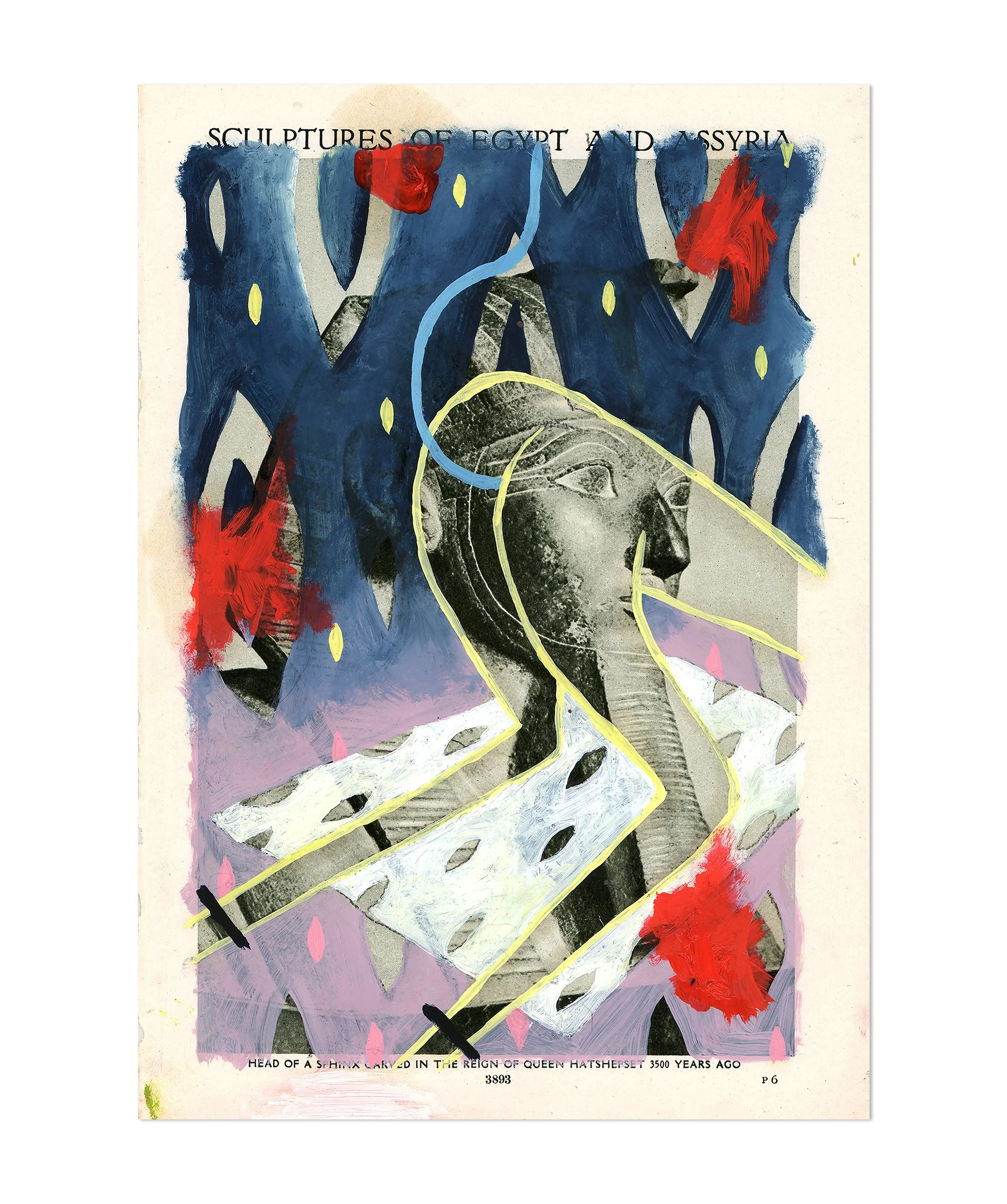 'Magick Carpet', 24 x 17cm, Oil on Paper Ephemera, (2023)