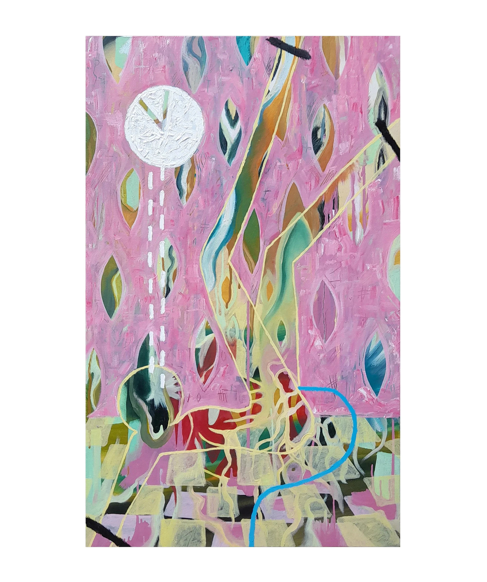 Your Time Will Come / 97 x 60cm / Oil, Oil Stick on Canvas (2022) 🔴
