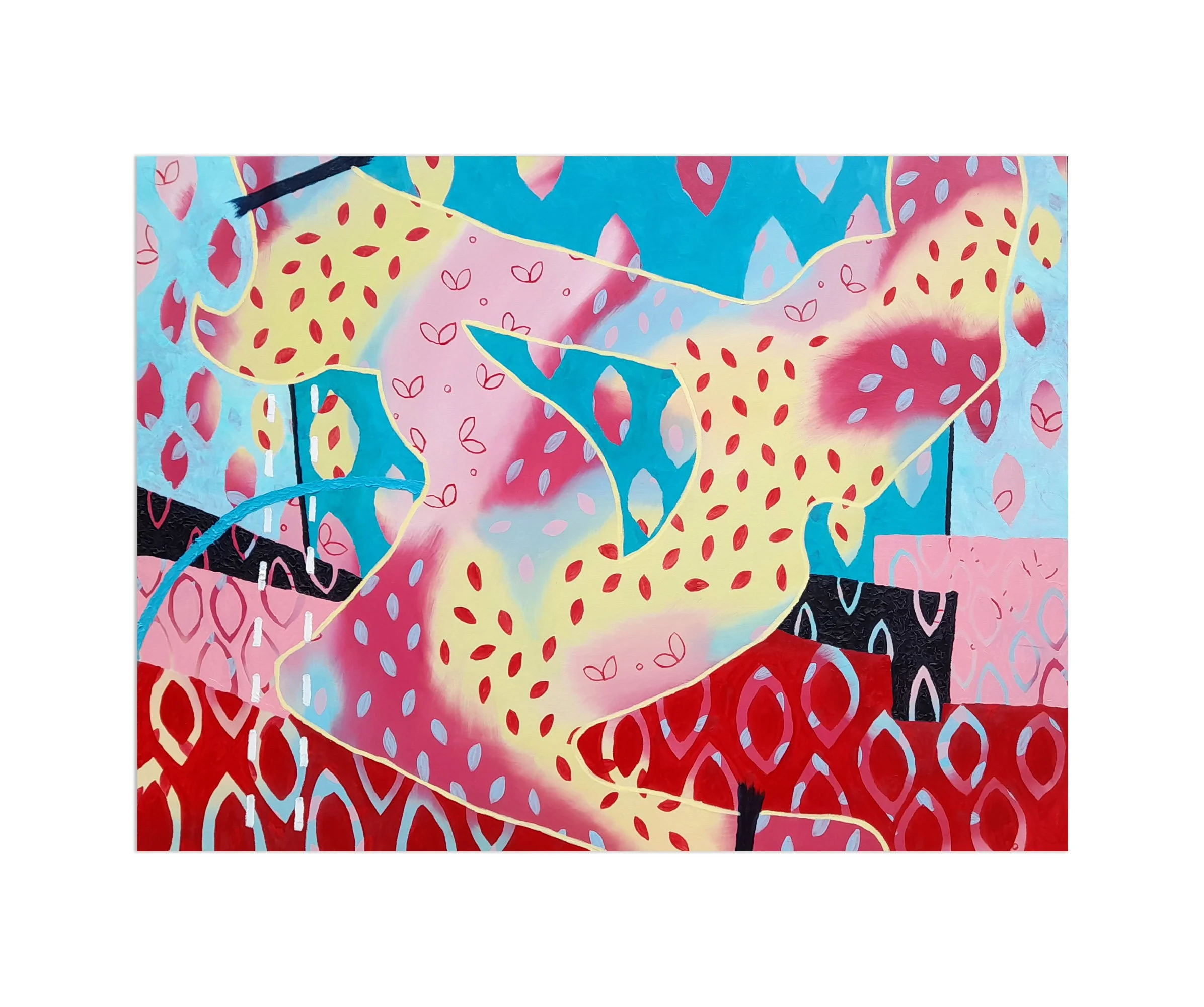 Patterns Of Love and Violence / 115 x 94cm / Oil on Canvas / 2022