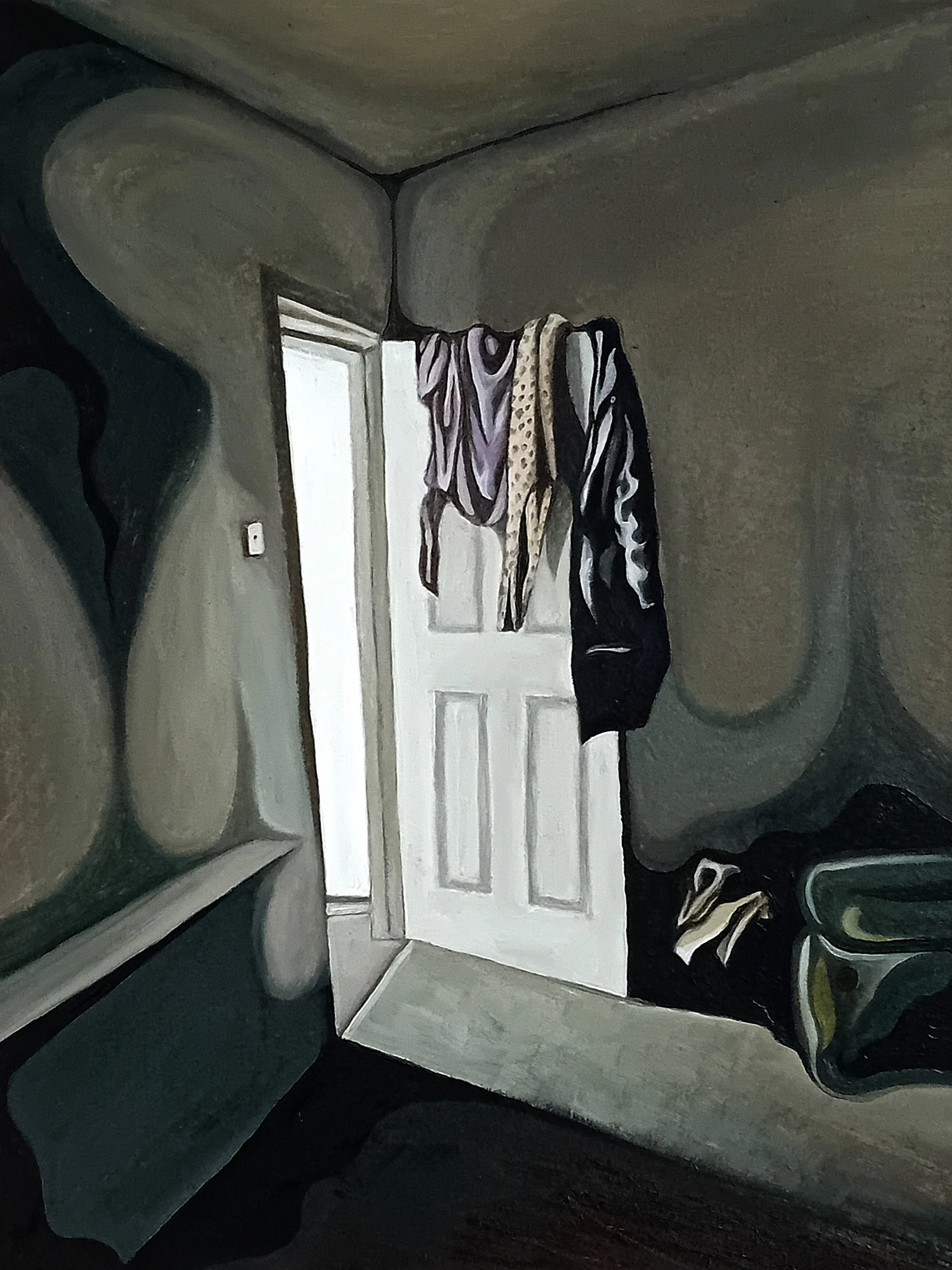 Let the light in / 12 x 9" / Oil on Board (2024)