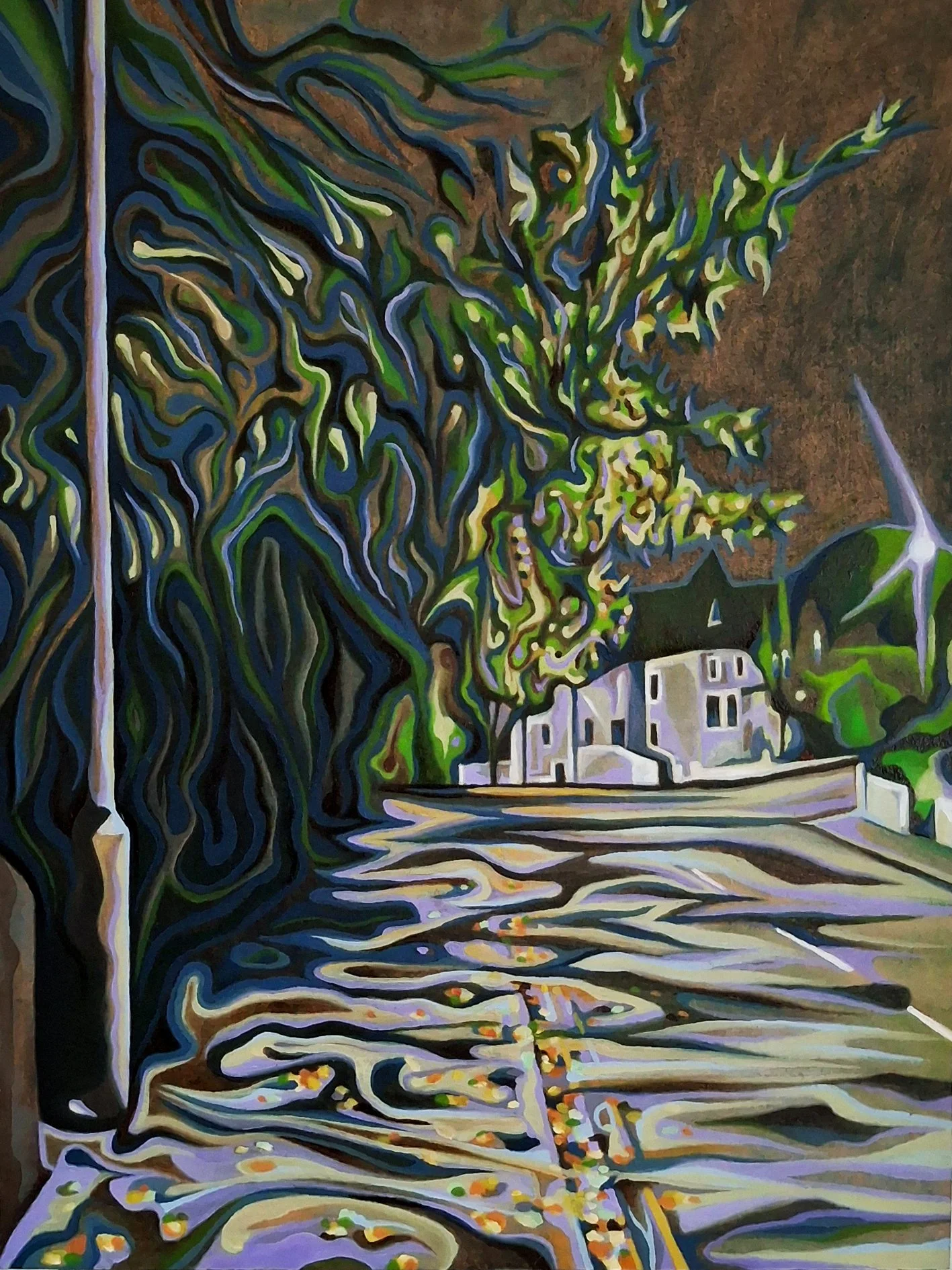Nocturne, Ellington / 16 x 12" / Oil on board (2024) 
