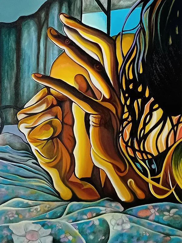 Dark Crystals / 16 x 12" / Oil on Board (2024)