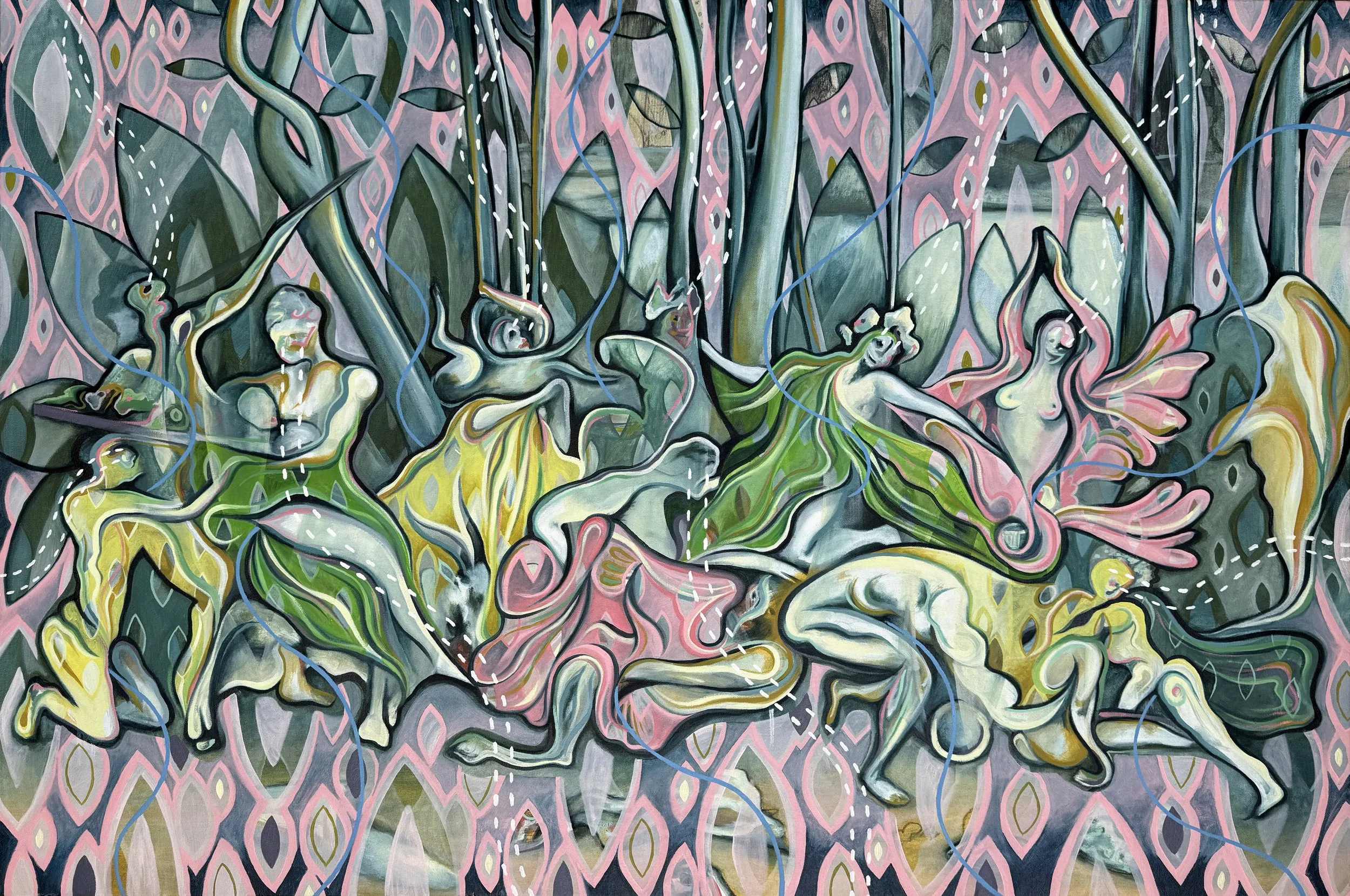 The perversion of pan / 100 x 150cm / Oil on canvas  (2024)