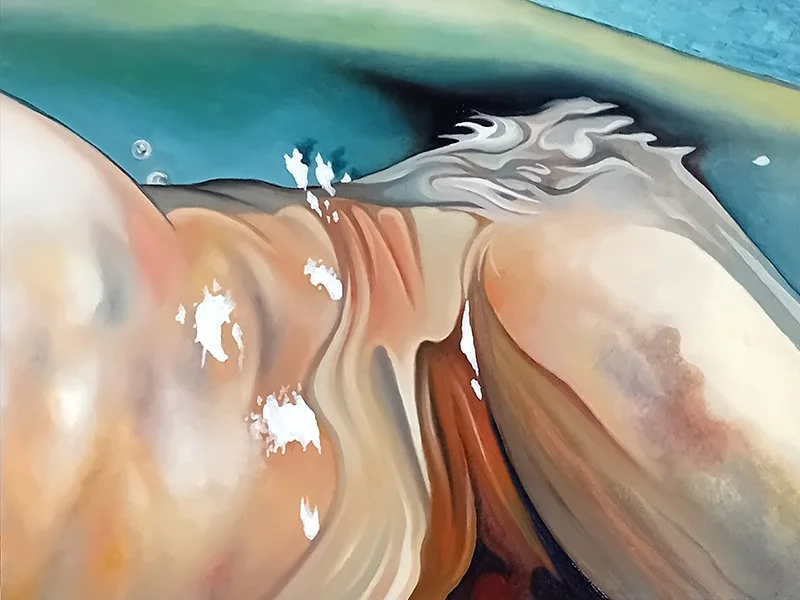 Water Bug / 9 x 12" / Oil on Board (2024)