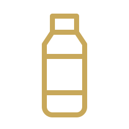 Complimentary bottled water amenity icon