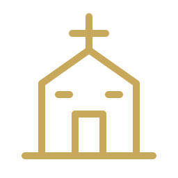 Church shuttle transportation icon