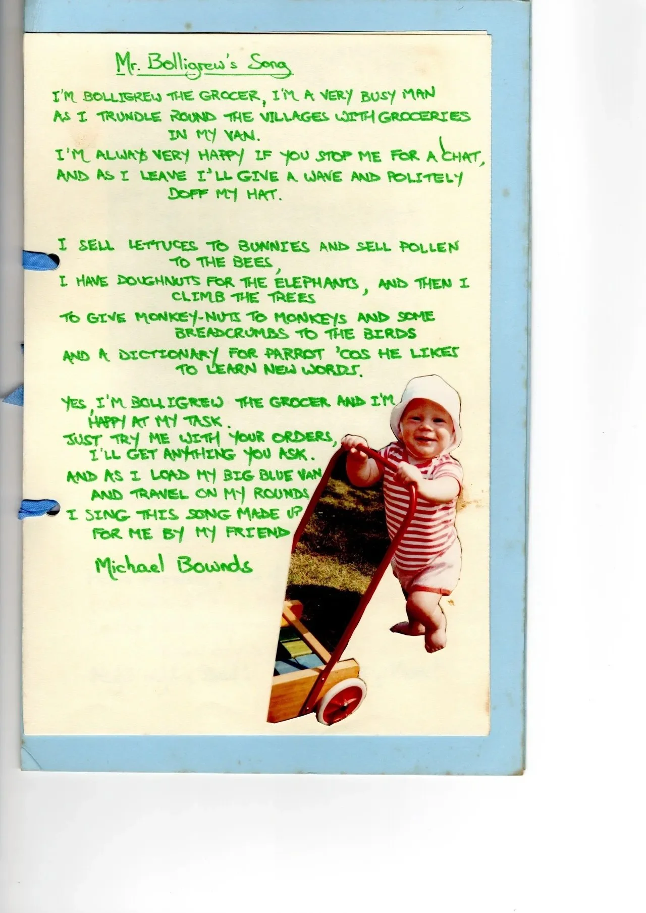 Mr Bolligrew’s Song