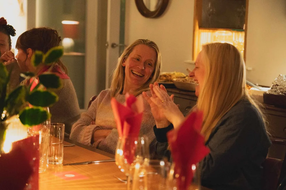 Replenish guests gathered outdoors