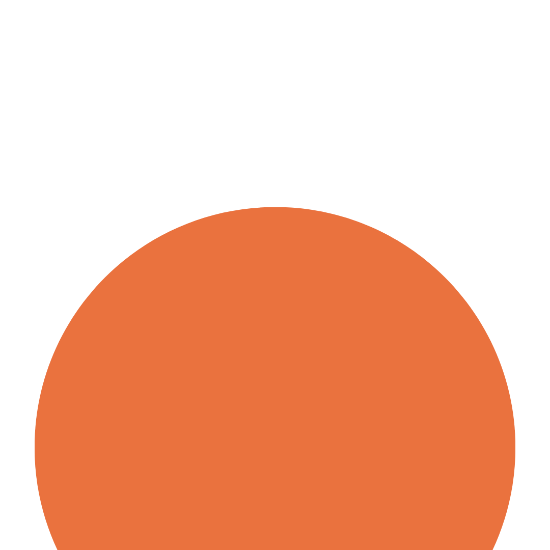 Close-up of a round, orange pumpkin with a slightly mottled skin.
