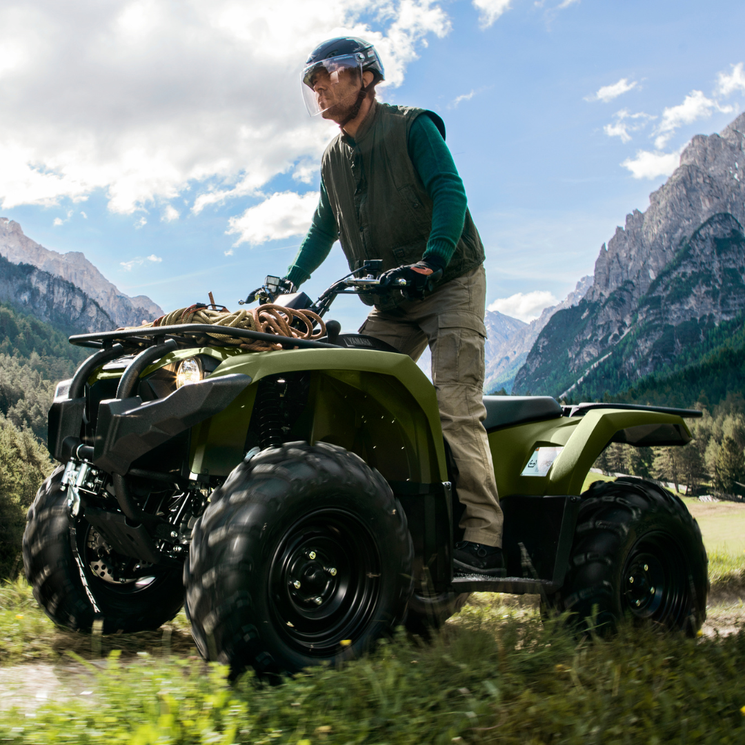 Showcasing Yamaha ATV prize.