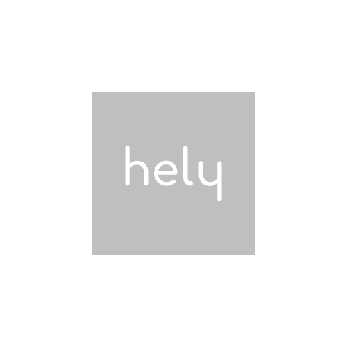 Logo van Hely. De naam 'Hely' in een kader.
