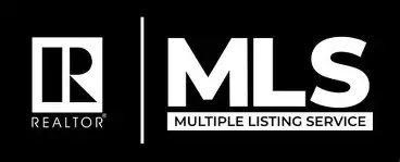 Realtor and Multiple Listing Service logo with black and white design