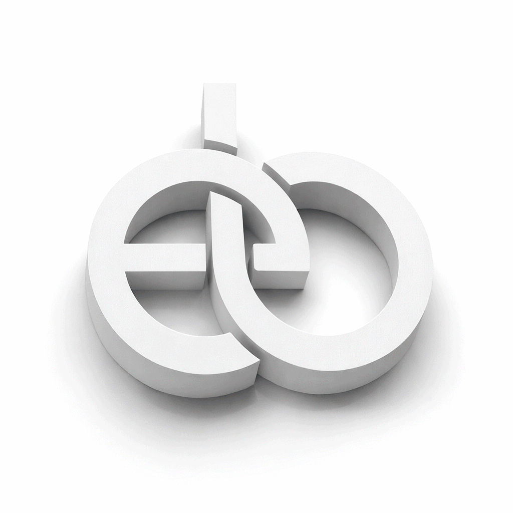 Símbolo del dólar y del euro en 3D en blanco y negro interconectados.