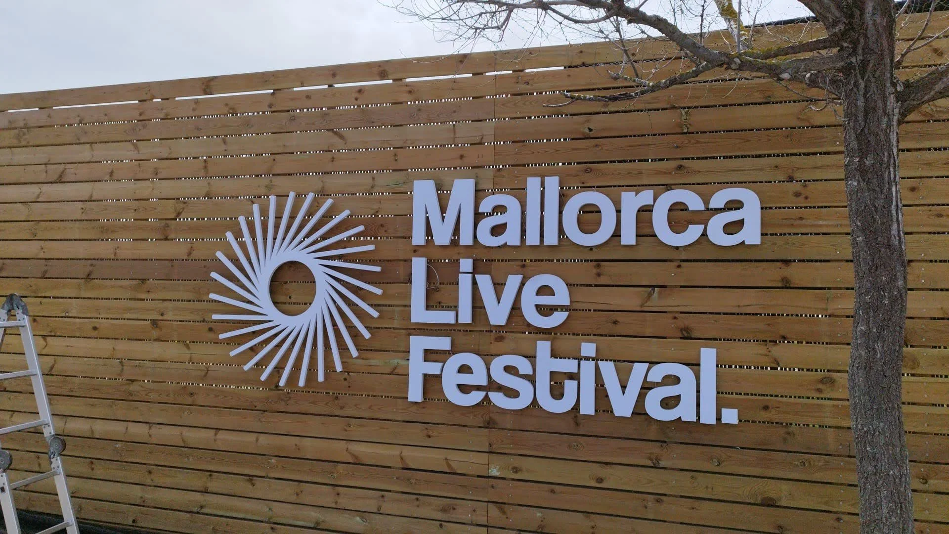 Letras corpóreas en PVC lacadas para Mallorca Live Festival