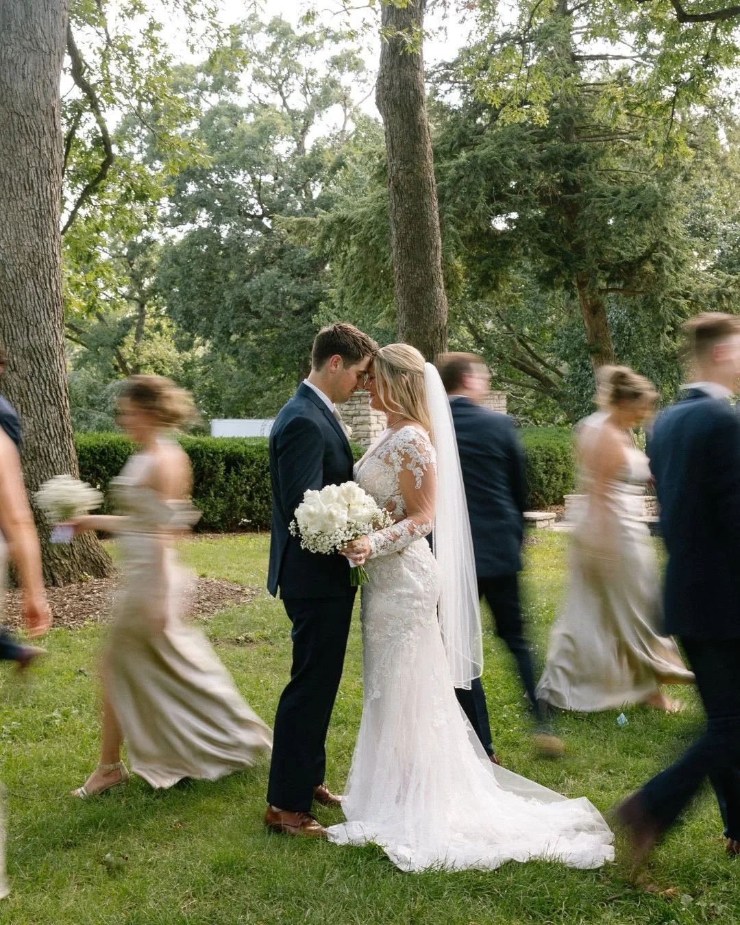The veil, bubble exit, blurry little in-between moments, and two people who looked at each other like nobody else was in the room the entire day. 

These are the kinds of weddings I love documenting. A little classic and emotional in all the right pl