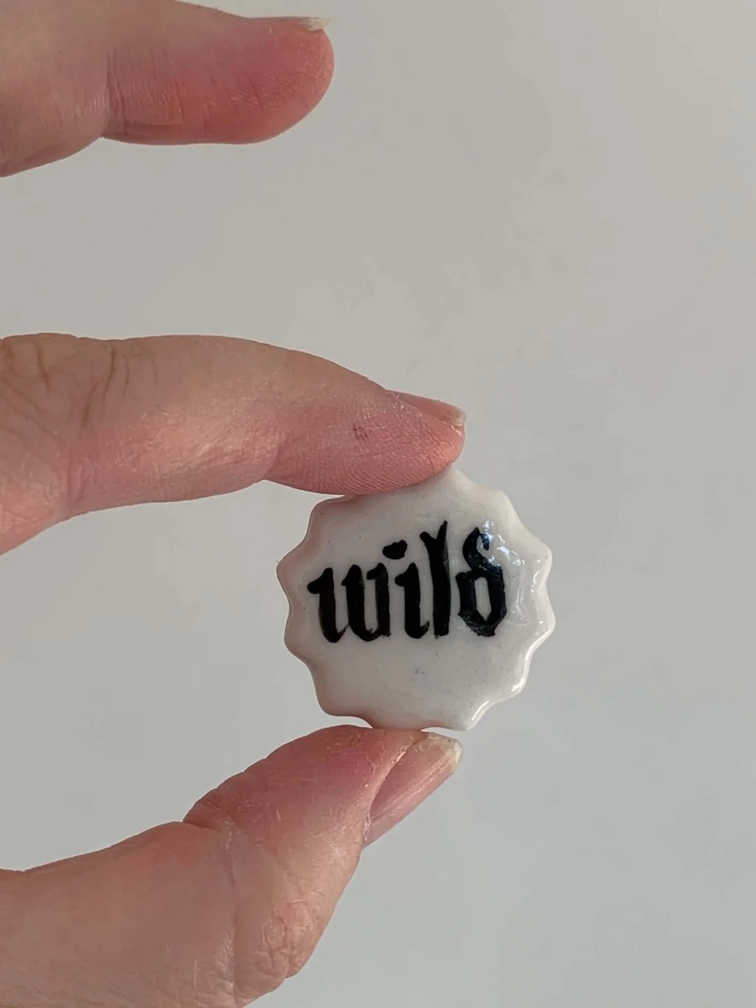 'Wild' Ceramic Pin