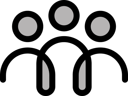 A black fence with gray spheres on top and gray plant shapes at the bottom.