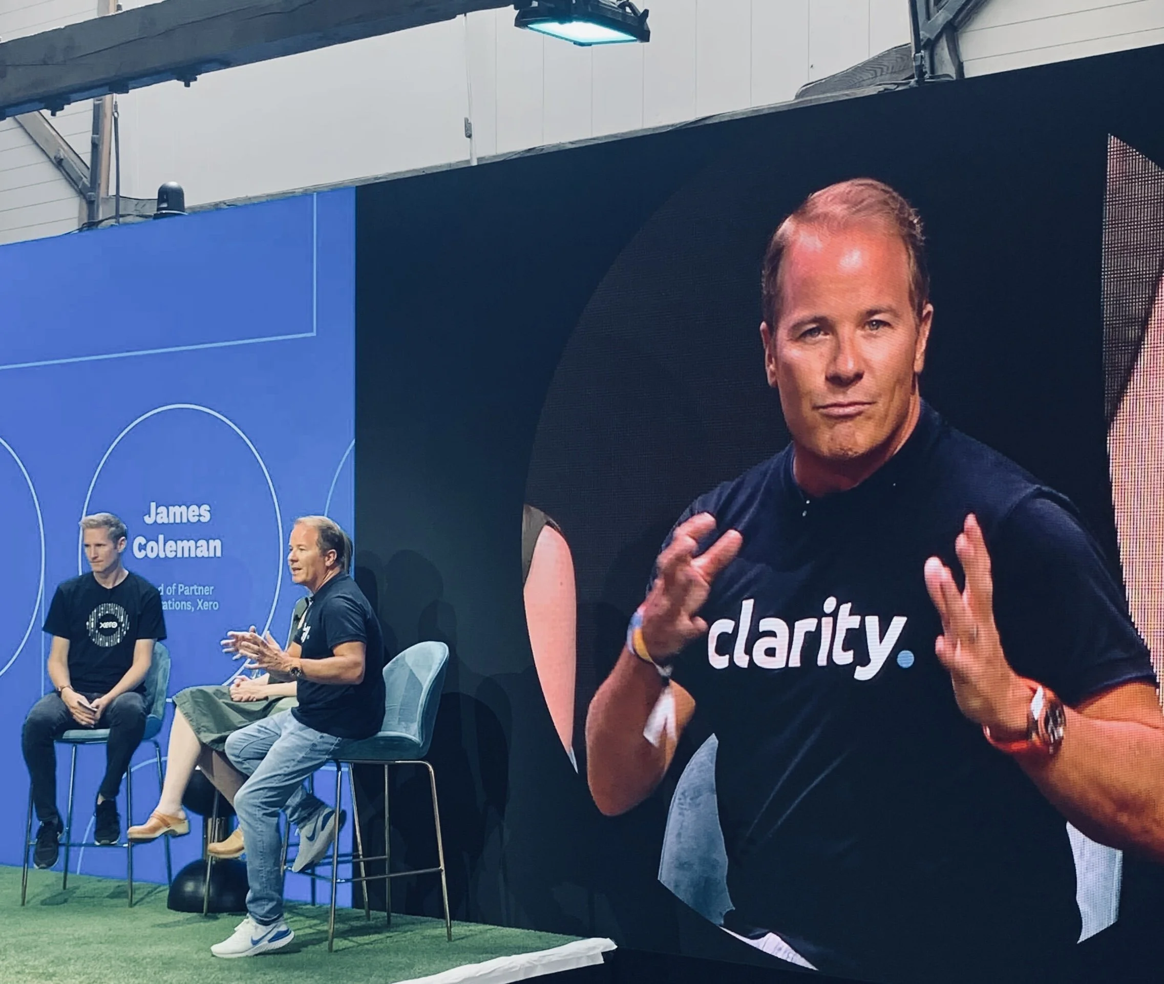 Aynsley Damery speaking at XeroCon London