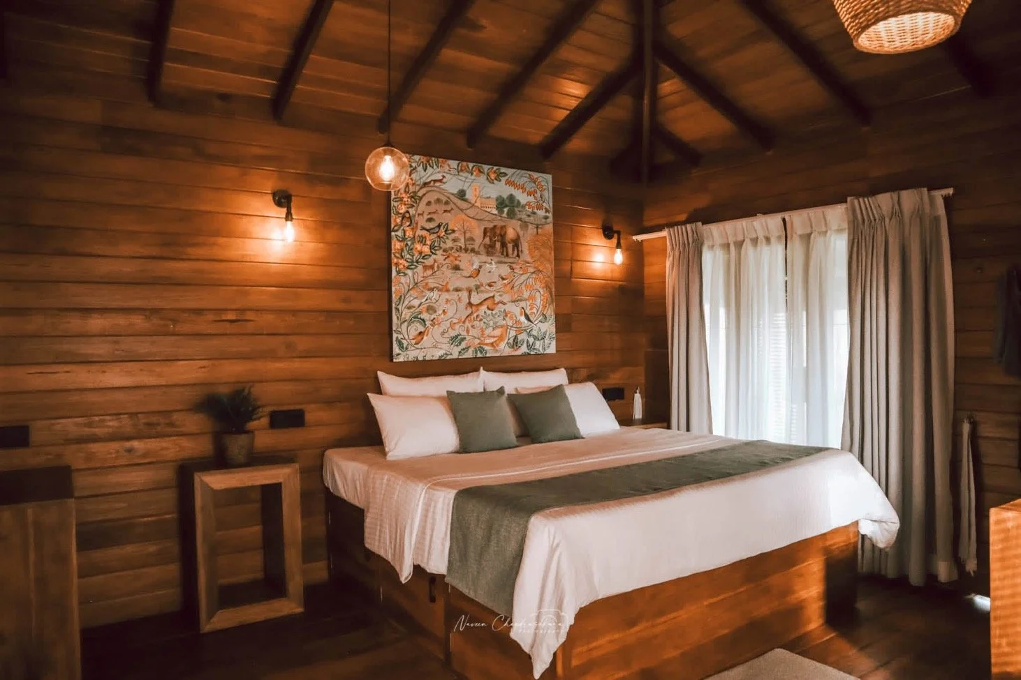 King bedroom inside Agarloom cabana