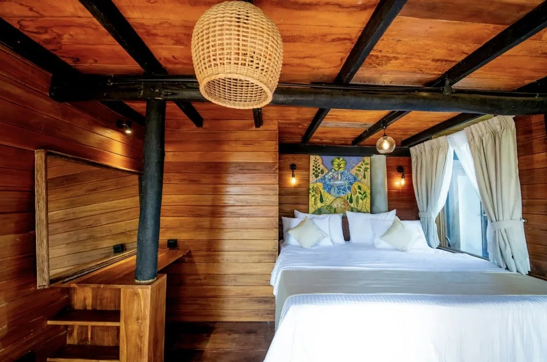 King bedroom inside Agarloom cabana