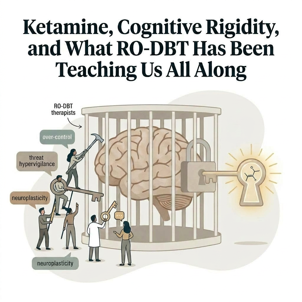 When the Mind Gets Stuck: Ketamine, Cognitive Rigidity, and What RO-DBT Has Been Teaching Us All Along