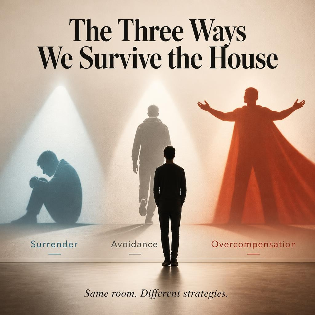 The Three Ways We Survive the House: Surrender, Avoidance, and Overcompensation