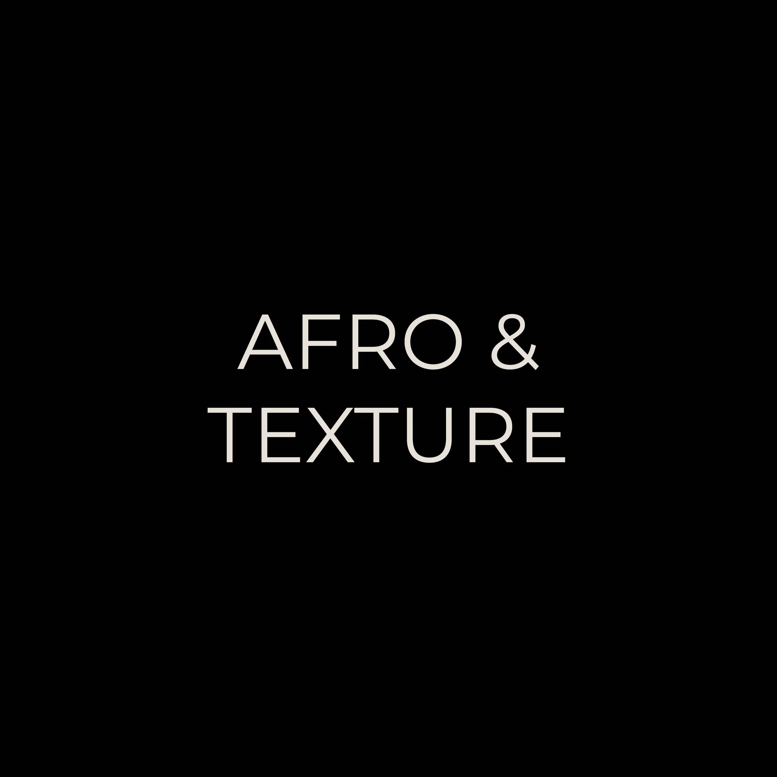 Black background with white text that reads 'AERO & TEXTURE'