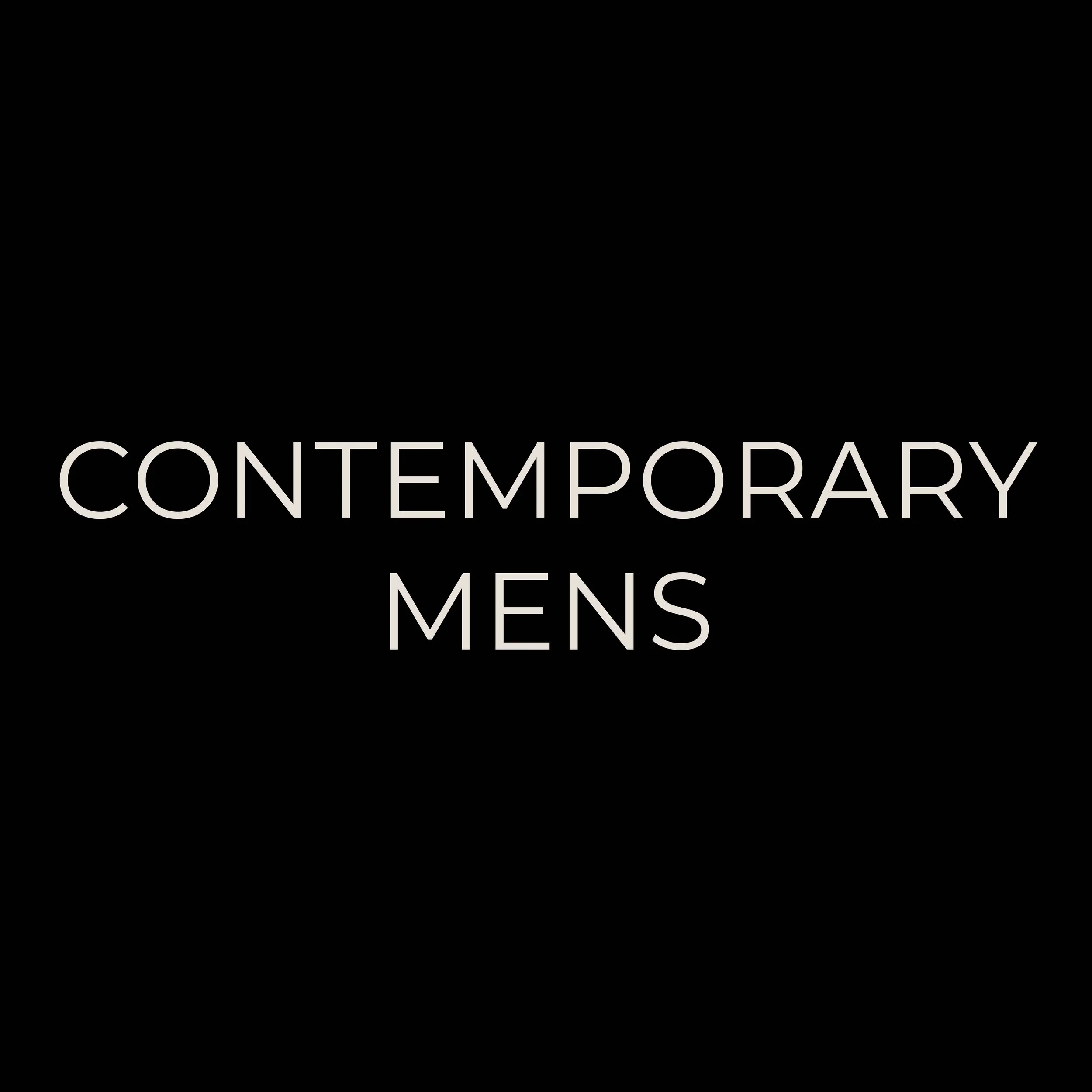 A black background with white text that reads "CONTEXTUAL MEN".