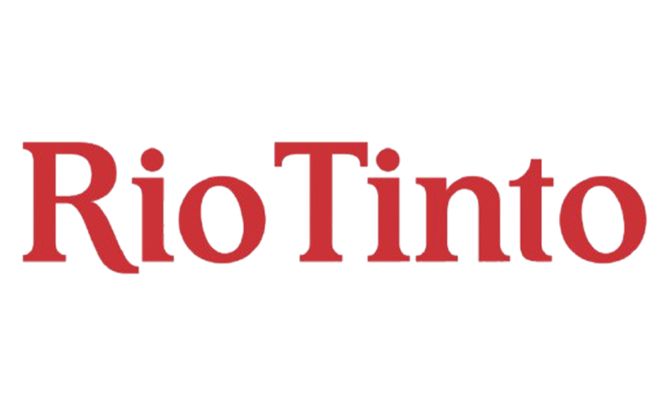 Text that reads 'Rio Linto' in red, 3D styled font.