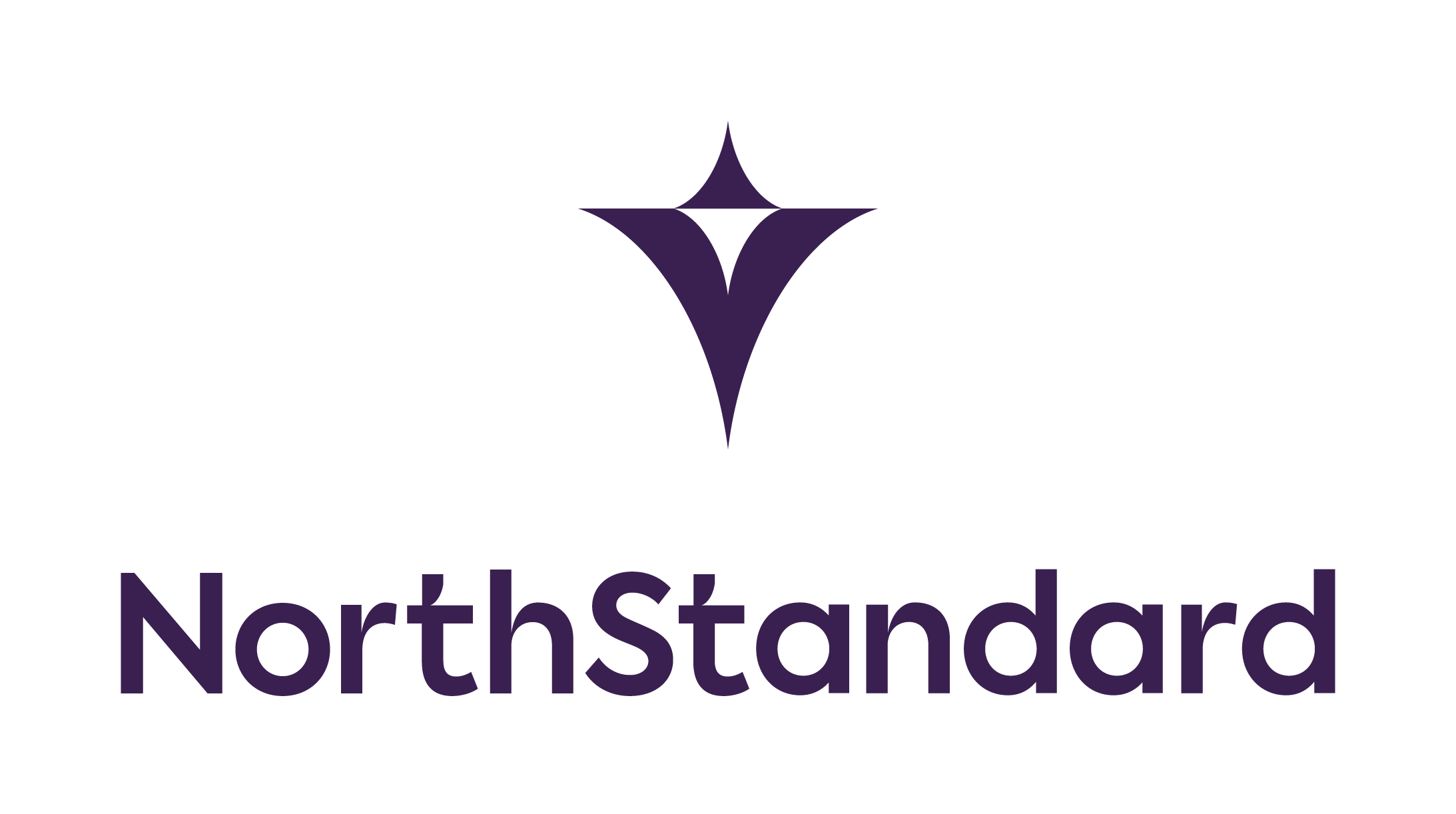 North Standard logo in purple text with star stacked on top of wording