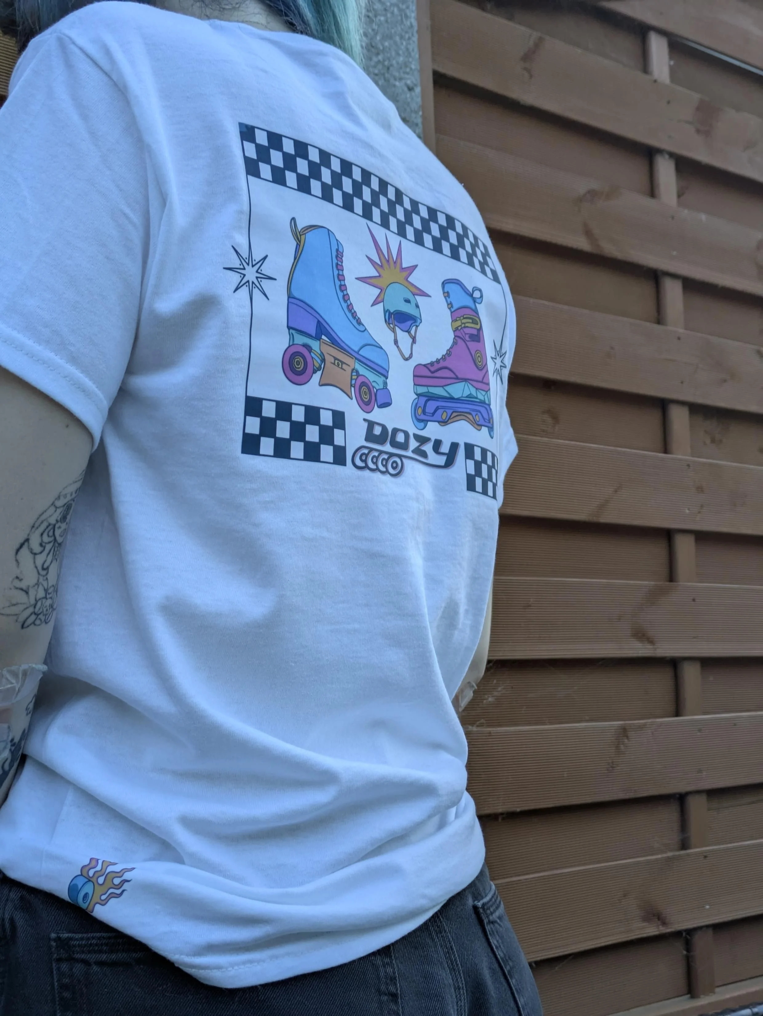 White Dozy Crew T-shirt