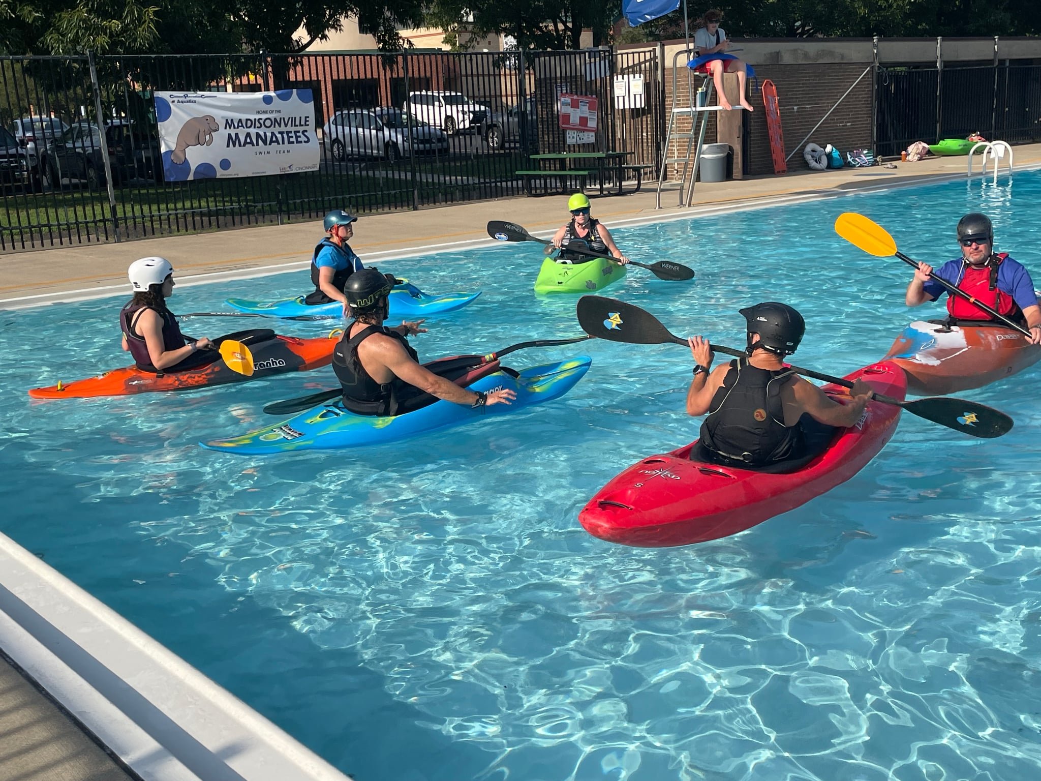 Cincinnati Kayak Roll Class - Outdoor Pool