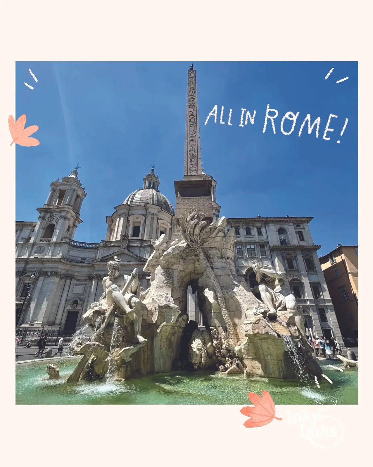 Fountain with statues in front of historic building and obelisk in a city square