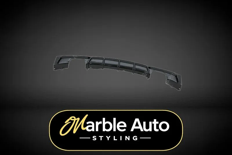 REAR DIFFUSER QUAD EXIT GLOSS BLACK BMW F30 F35 M SPORT
