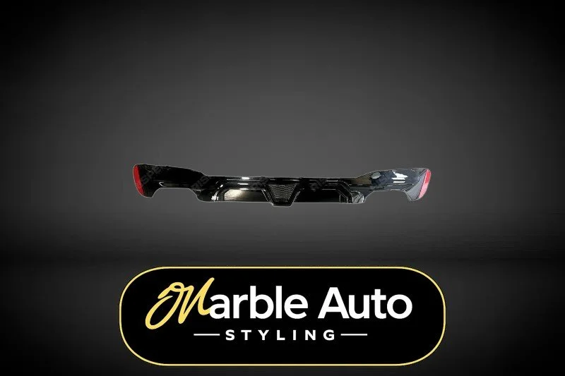 CS REAR DIFFUSER GLOSS BLACK BMW 5 SERIES G30 G38 M SPORT 17-24