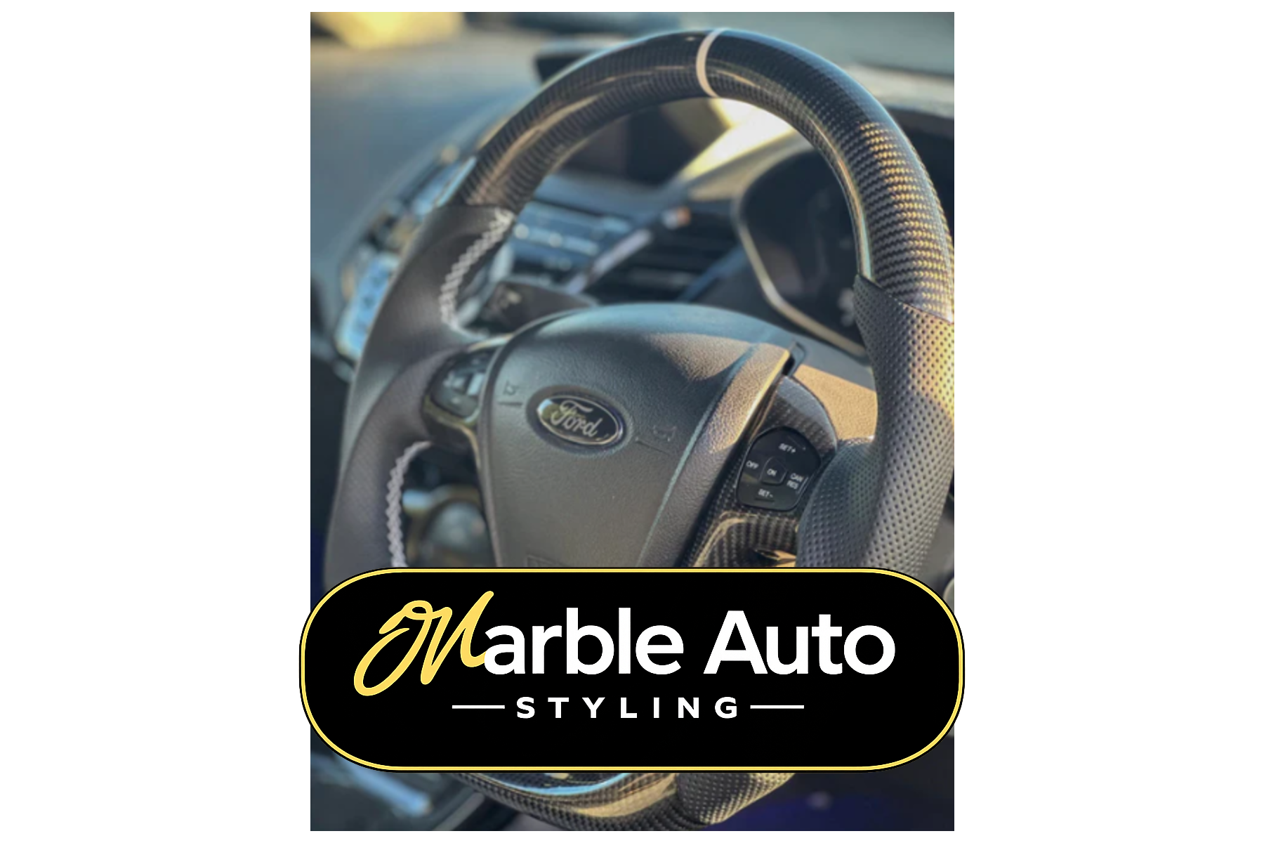 FORD FIESTA MK7 CARBON FIBRE STEERING WHEEL 09-17
