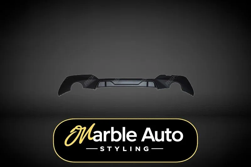 REAR DIFFUSER DUAL EXIT GLOSS BLACK BMW 3 SERIES G20 G21 M SPORT 18-21