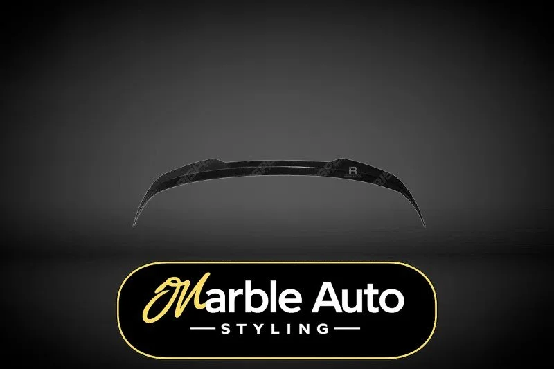 REAR SPOILER CAP GLOSS BLACK VW GOLF MK8 R LINE