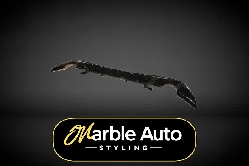 REAR DIFFUSER GLOSS BLACK DUAL EXIT BMW 3 SERIES G20 M SPORT PRE LCI 19-21