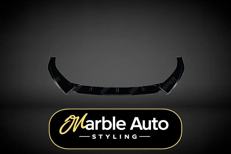 FRONT SPLITTER GLOSS BLACK AUDI A3 8V FACELIFT 17-20 STANDARD MODELS